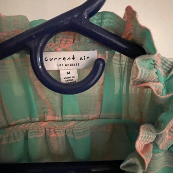 Current Air women's size M short sleeve top - Pink and Green - Picture 2 of 4